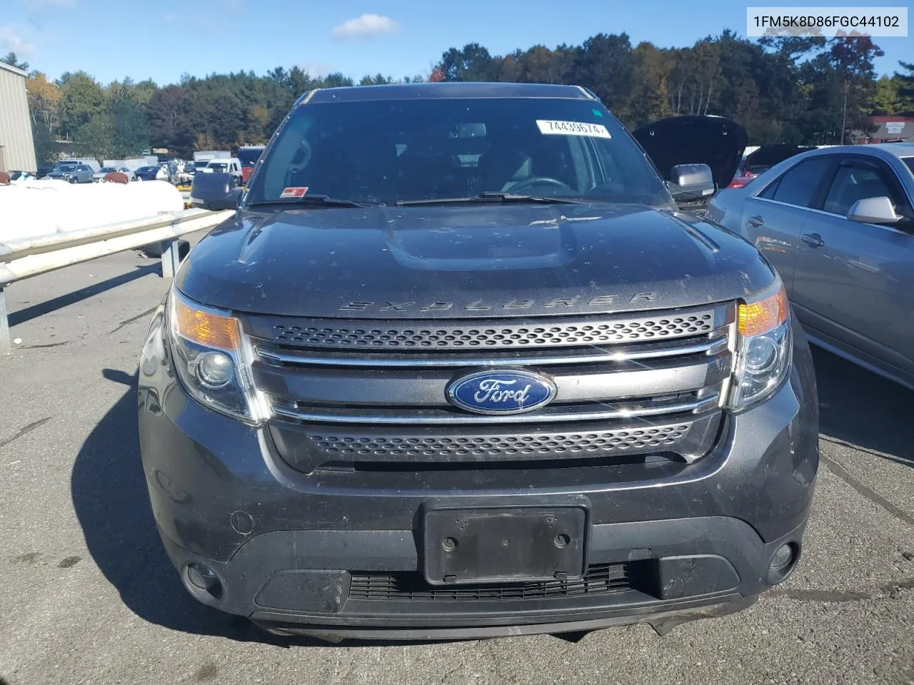 2015 Ford Explorer Xlt VIN: 1FM5K8D86FGC44102 Lot: 74439674