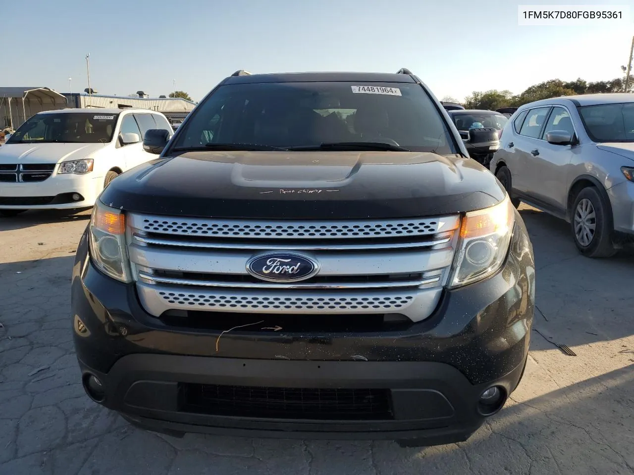 2015 Ford Explorer Xlt VIN: 1FM5K7D80FGB95361 Lot: 74481964