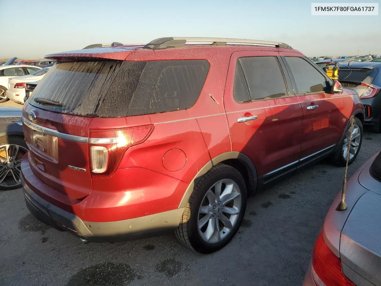 2015 Ford Explorer Limited VIN: 1FM5K7F80FGA61737 Lot: 74528734