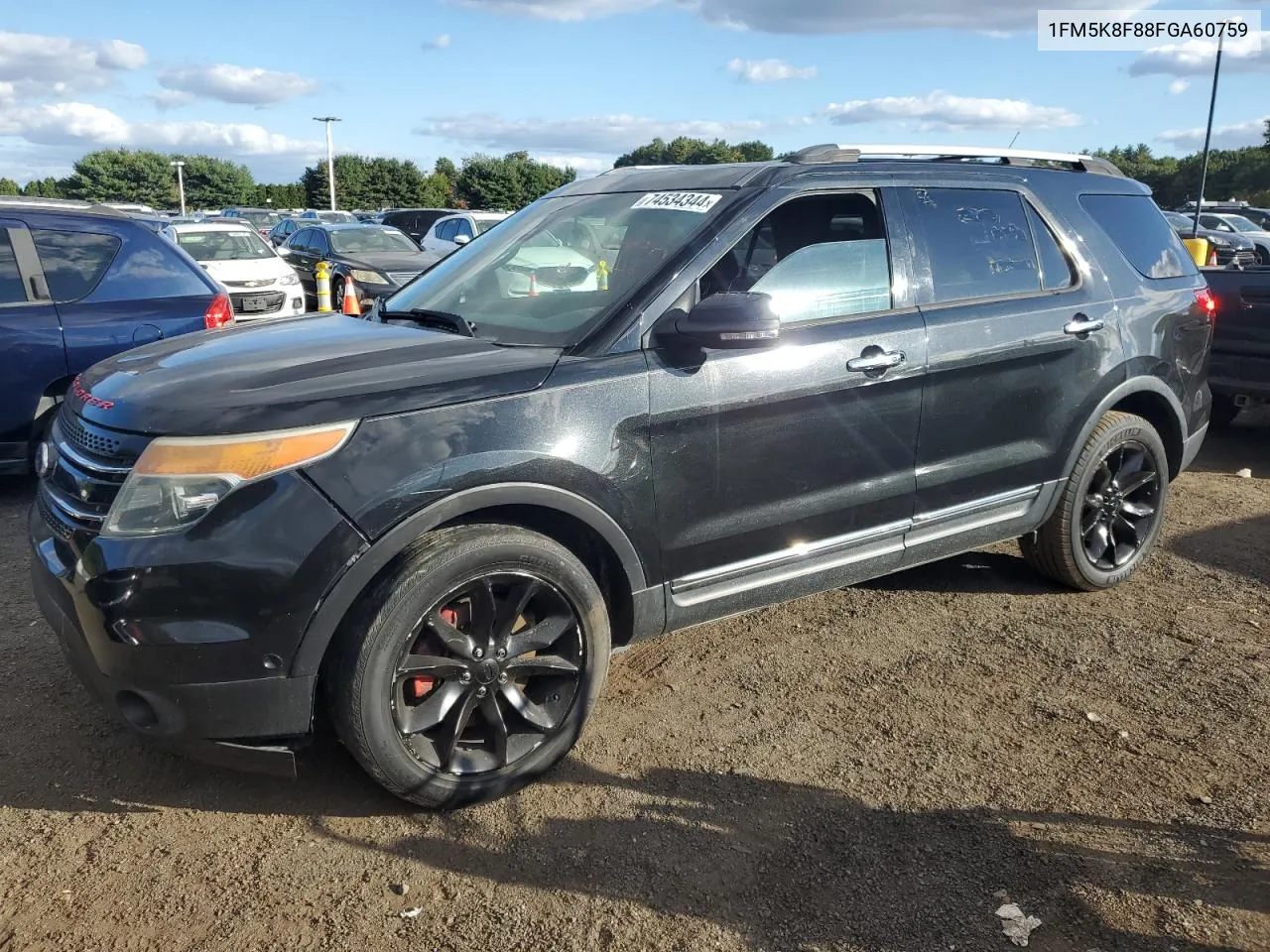 2015 Ford Explorer Limited VIN: 1FM5K8F88FGA60759 Lot: 74534344