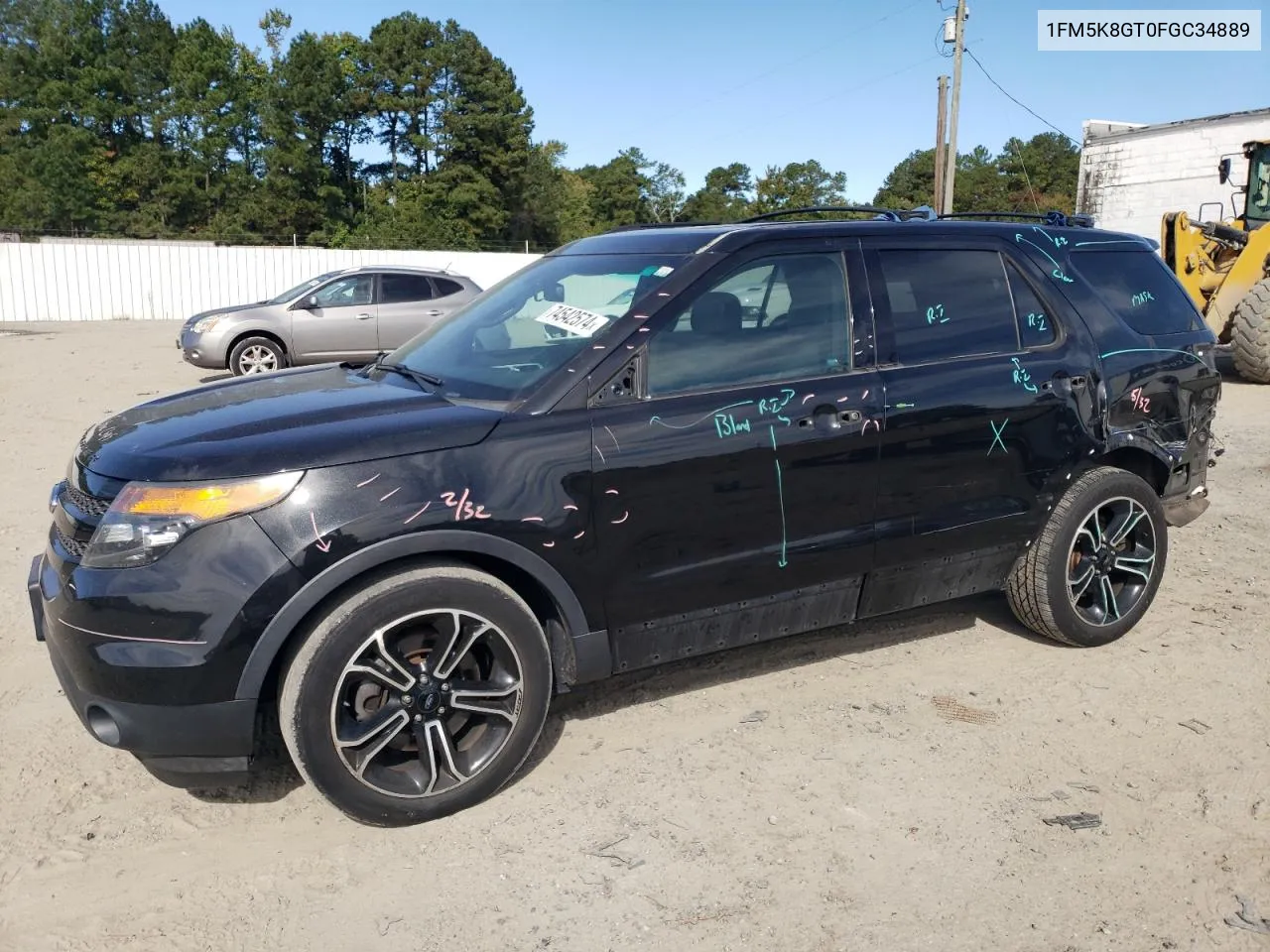 2015 Ford Explorer Sport VIN: 1FM5K8GT0FGC34889 Lot: 74542574