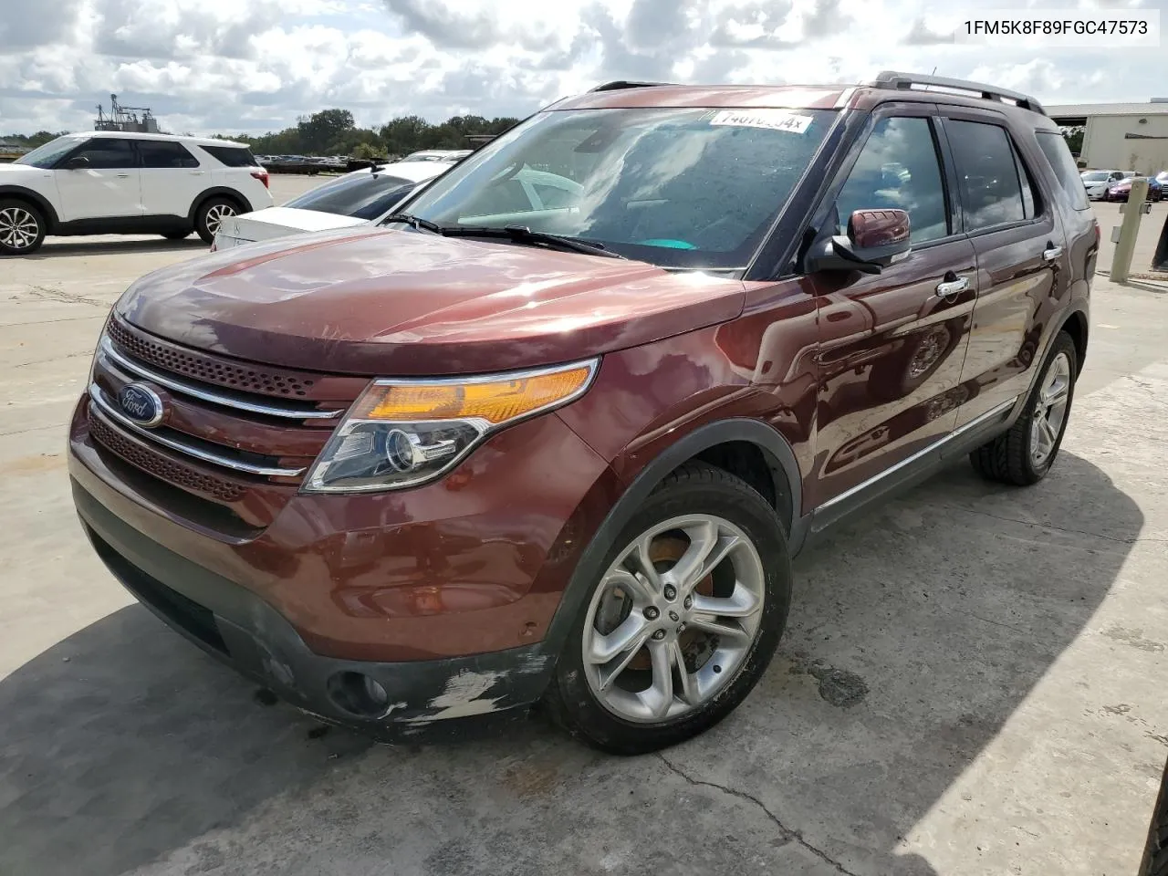 2015 Ford Explorer Limited VIN: 1FM5K8F89FGC47573 Lot: 74670004