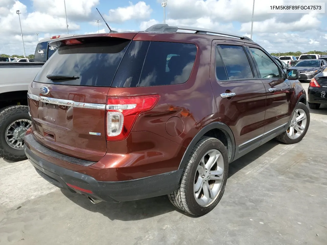 2015 Ford Explorer Limited VIN: 1FM5K8F89FGC47573 Lot: 74670004