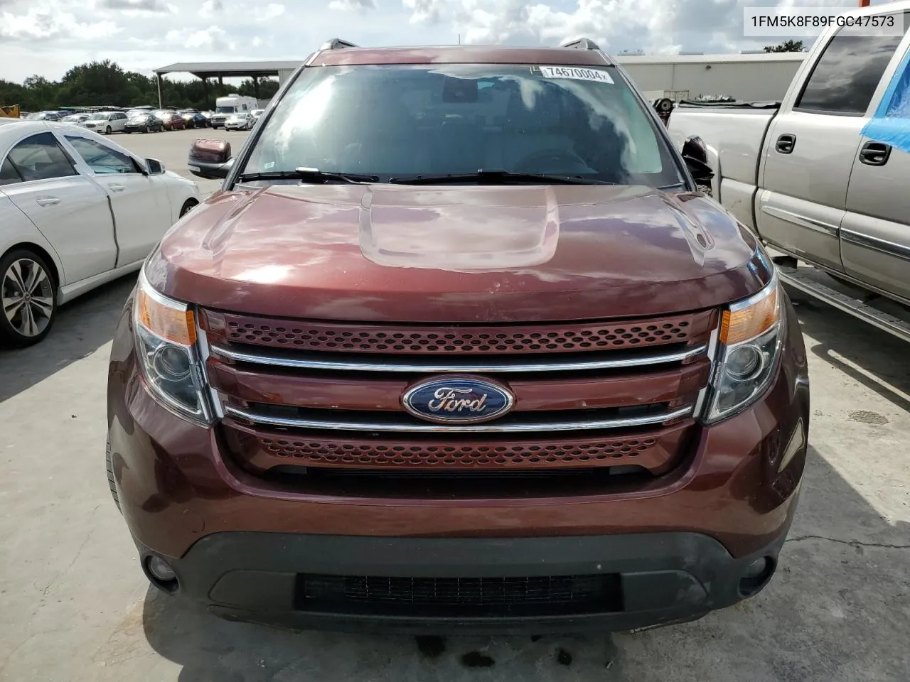 2015 Ford Explorer Limited VIN: 1FM5K8F89FGC47573 Lot: 74670004