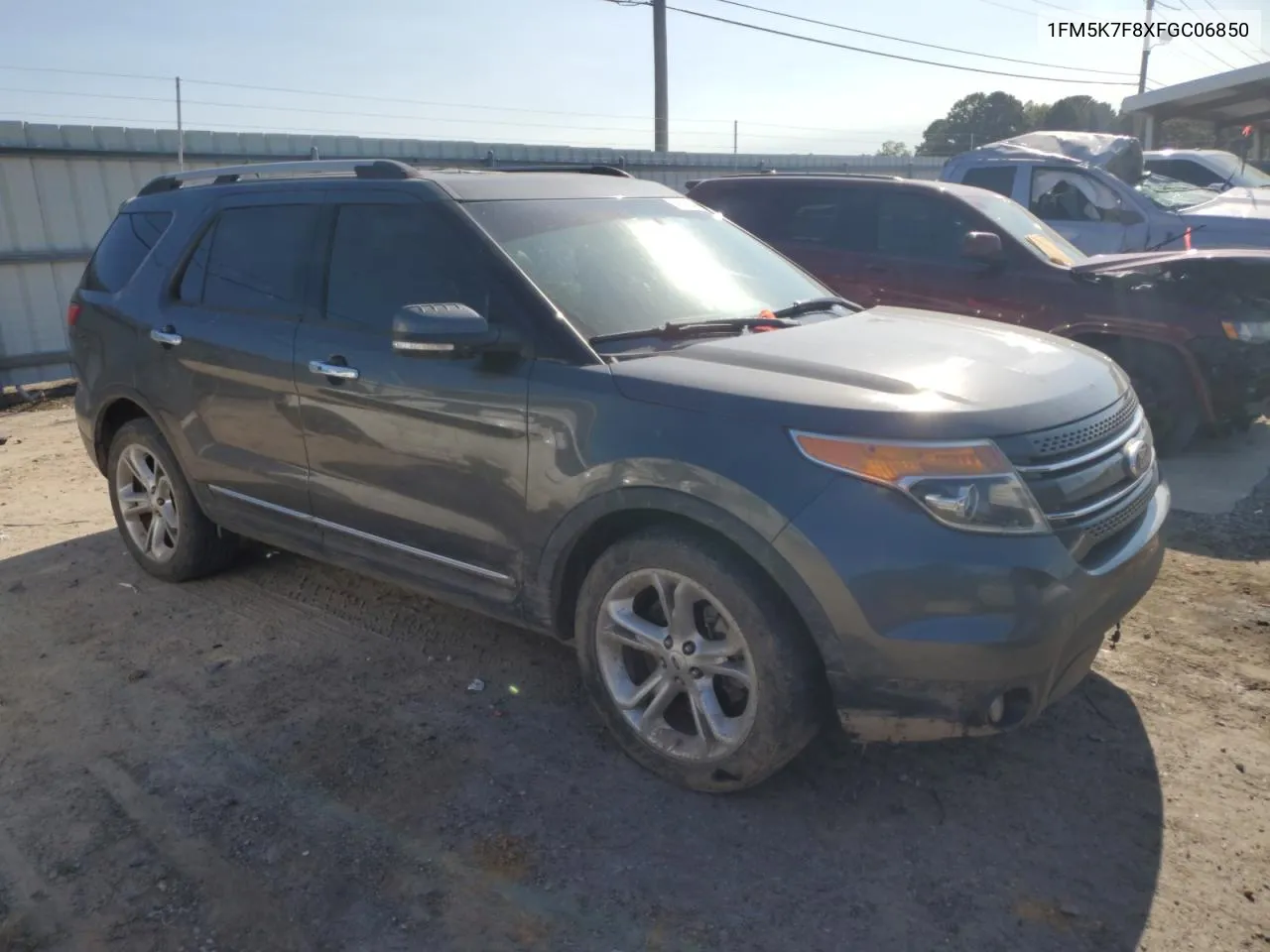 2015 Ford Explorer Limited VIN: 1FM5K7F8XFGC06850 Lot: 74691024