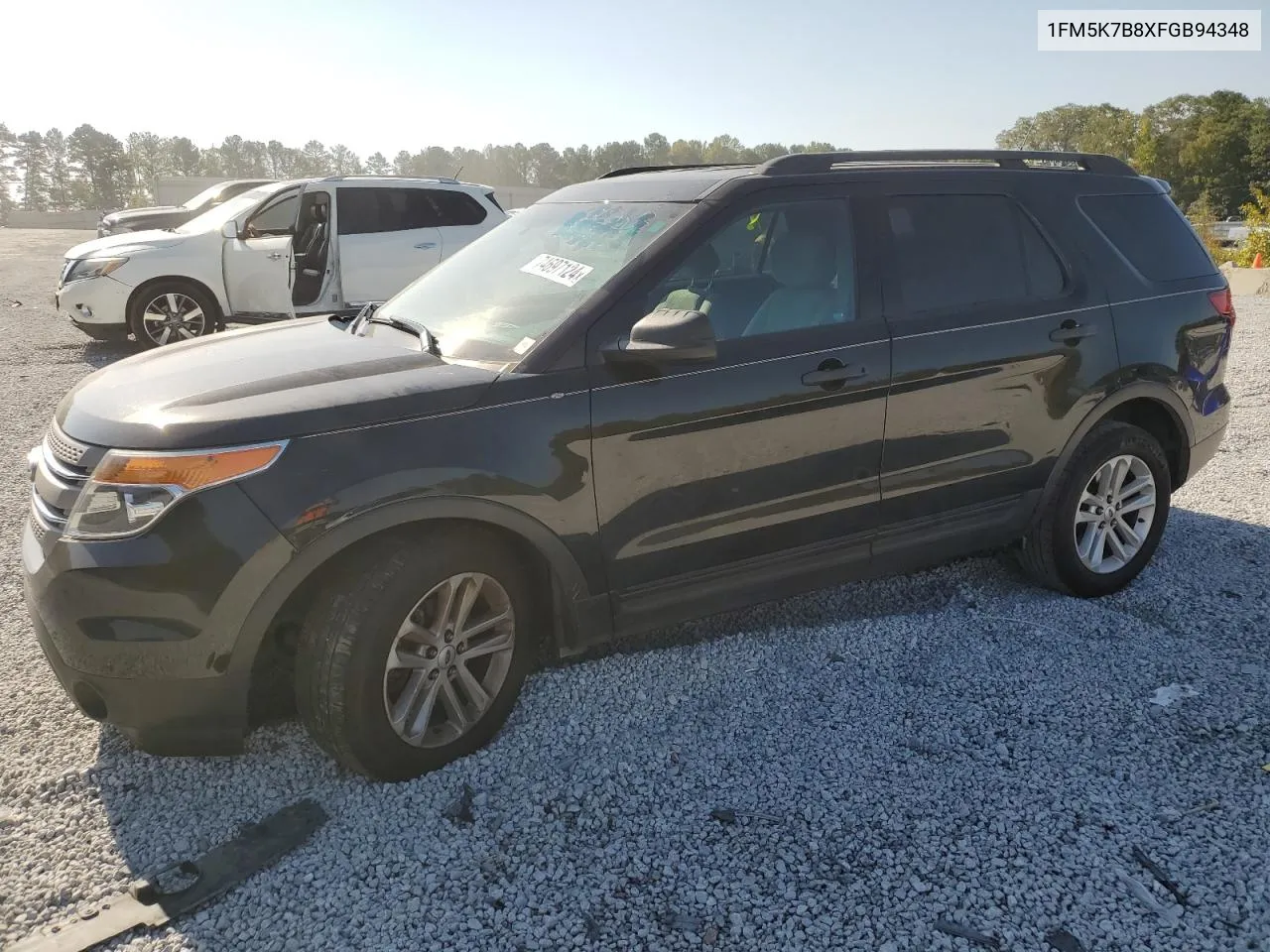 2015 Ford Explorer VIN: 1FM5K7B8XFGB94348 Lot: 74697124