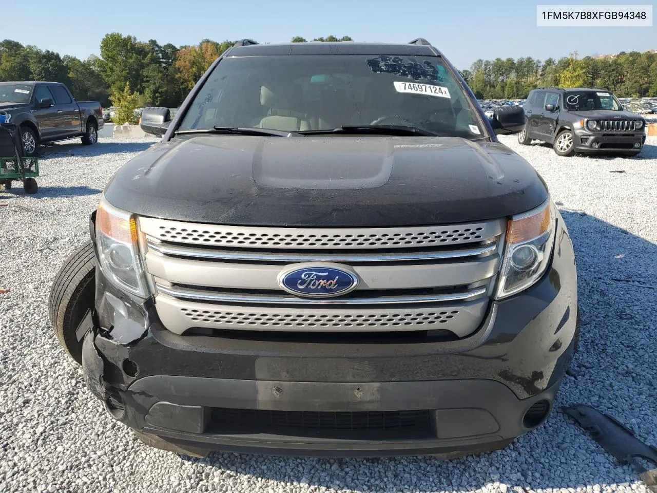 2015 Ford Explorer VIN: 1FM5K7B8XFGB94348 Lot: 74697124