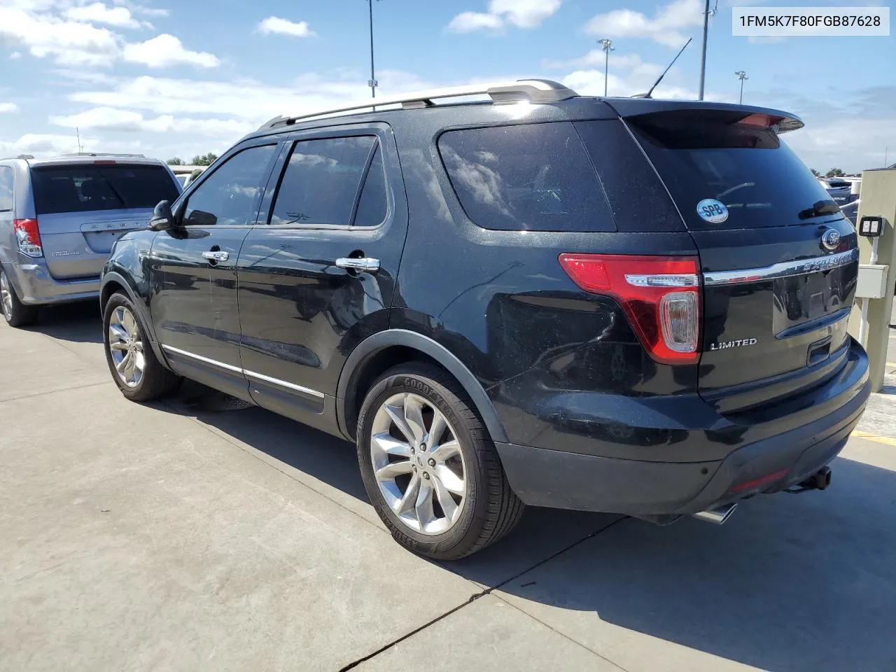 2015 Ford Explorer Limited VIN: 1FM5K7F80FGB87628 Lot: 74703714