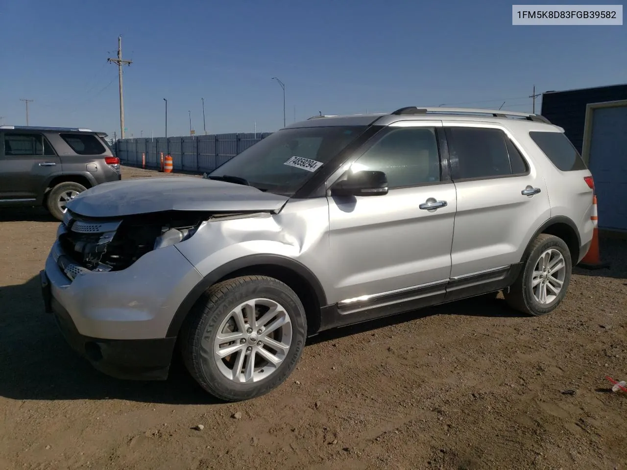 2015 Ford Explorer Xlt VIN: 1FM5K8D83FGB39582 Lot: 74859294