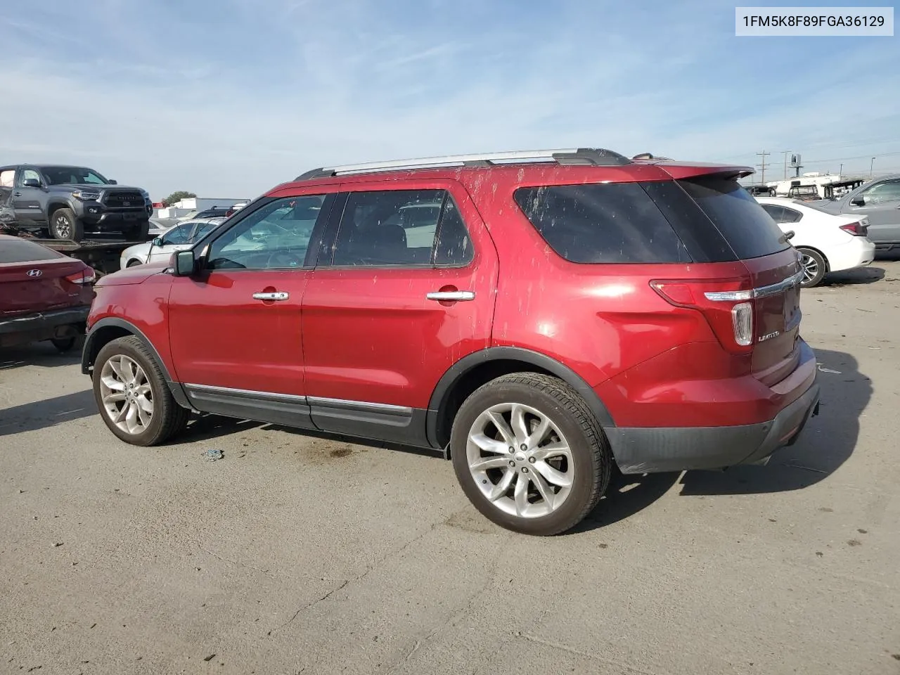 2015 Ford Explorer Limited VIN: 1FM5K8F89FGA36129 Lot: 75008174