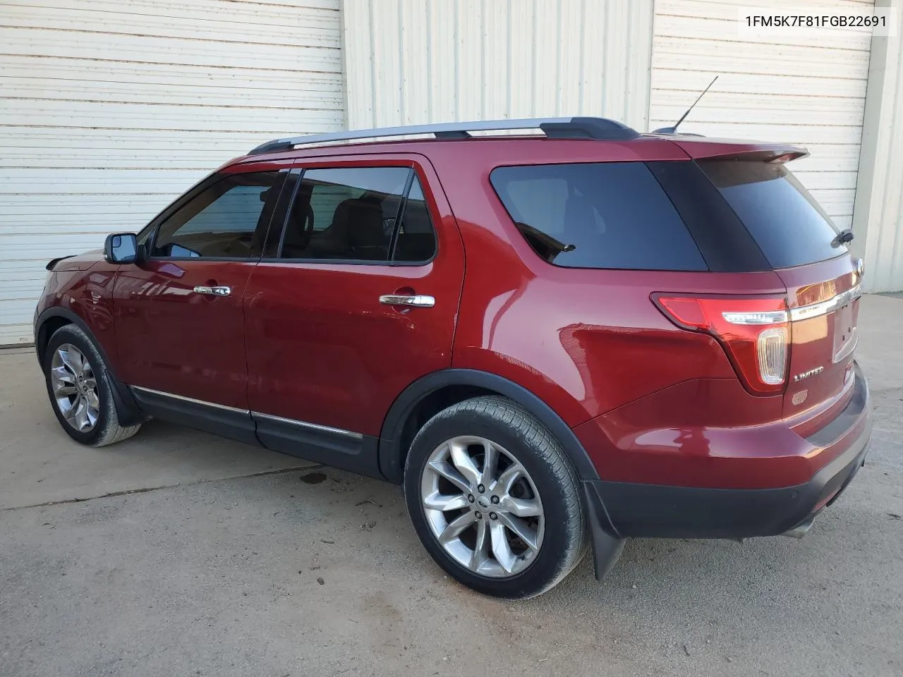 2015 Ford Explorer Limited VIN: 1FM5K7F81FGB22691 Lot: 75200804