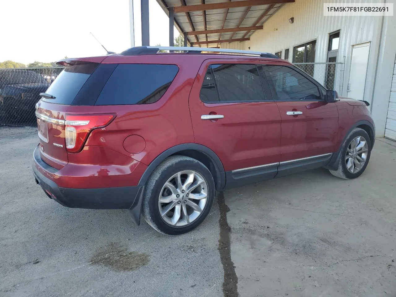 2015 Ford Explorer Limited VIN: 1FM5K7F81FGB22691 Lot: 75200804