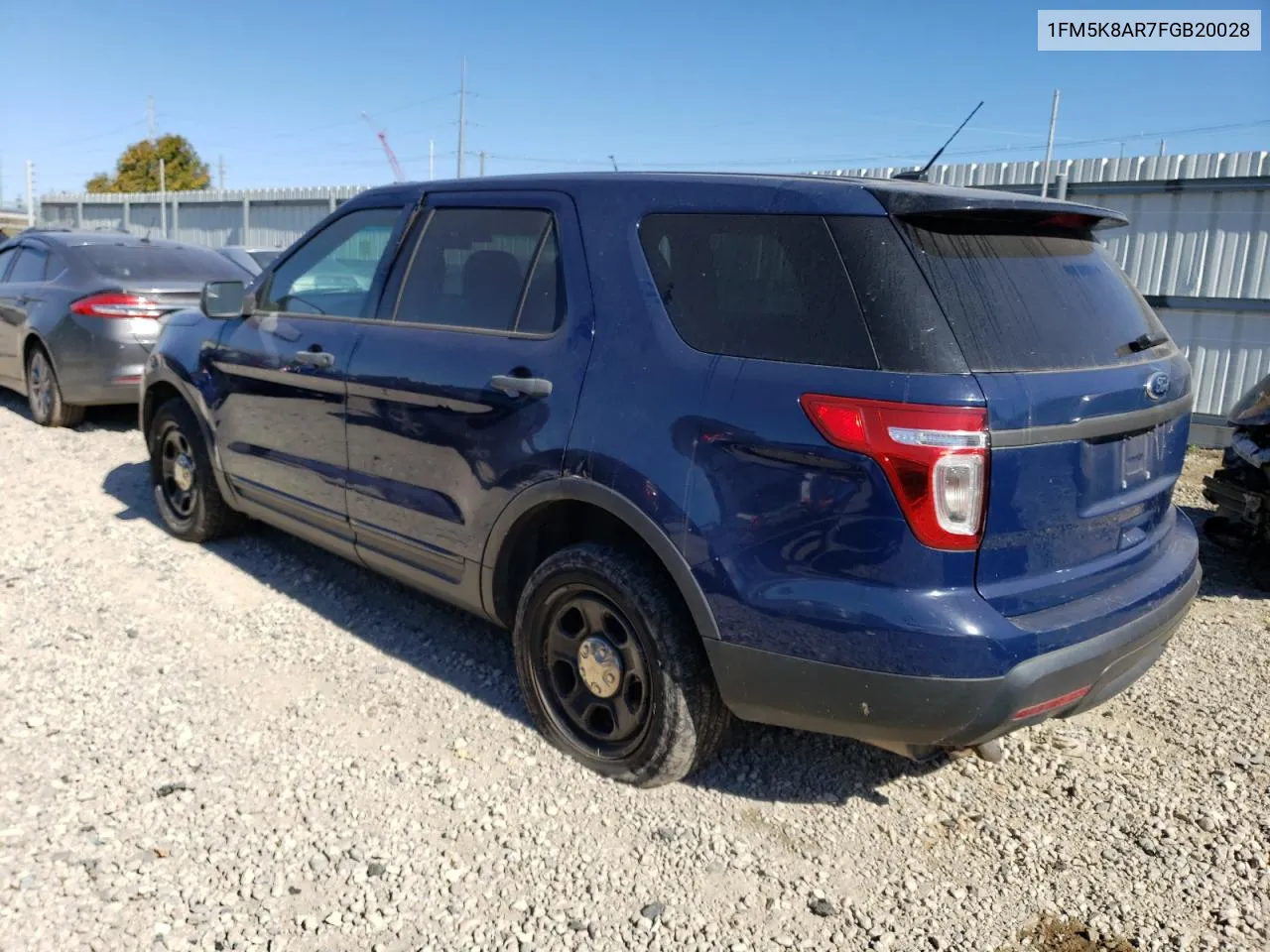 2015 Ford Explorer Police Interceptor VIN: 1FM5K8AR7FGB20028 Lot: 75304944