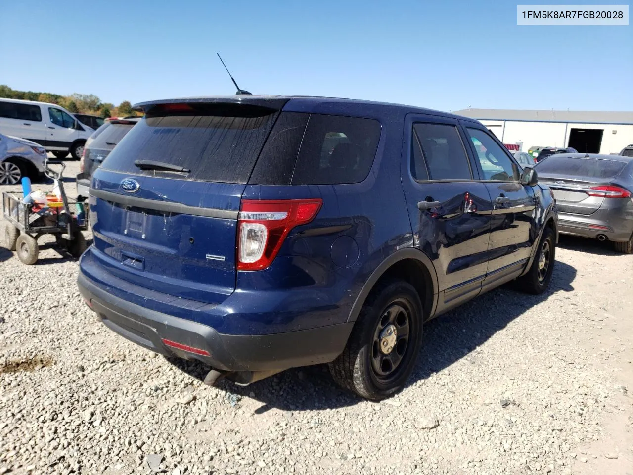 2015 Ford Explorer Police Interceptor VIN: 1FM5K8AR7FGB20028 Lot: 75304944