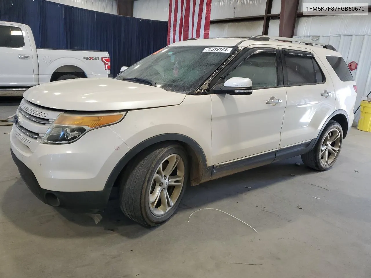 2015 Ford Explorer Limited VIN: 1FM5K7F87FGB60670 Lot: 75319104