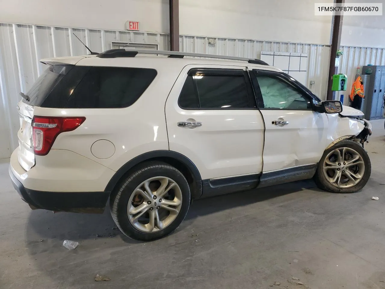 2015 Ford Explorer Limited VIN: 1FM5K7F87FGB60670 Lot: 75319104