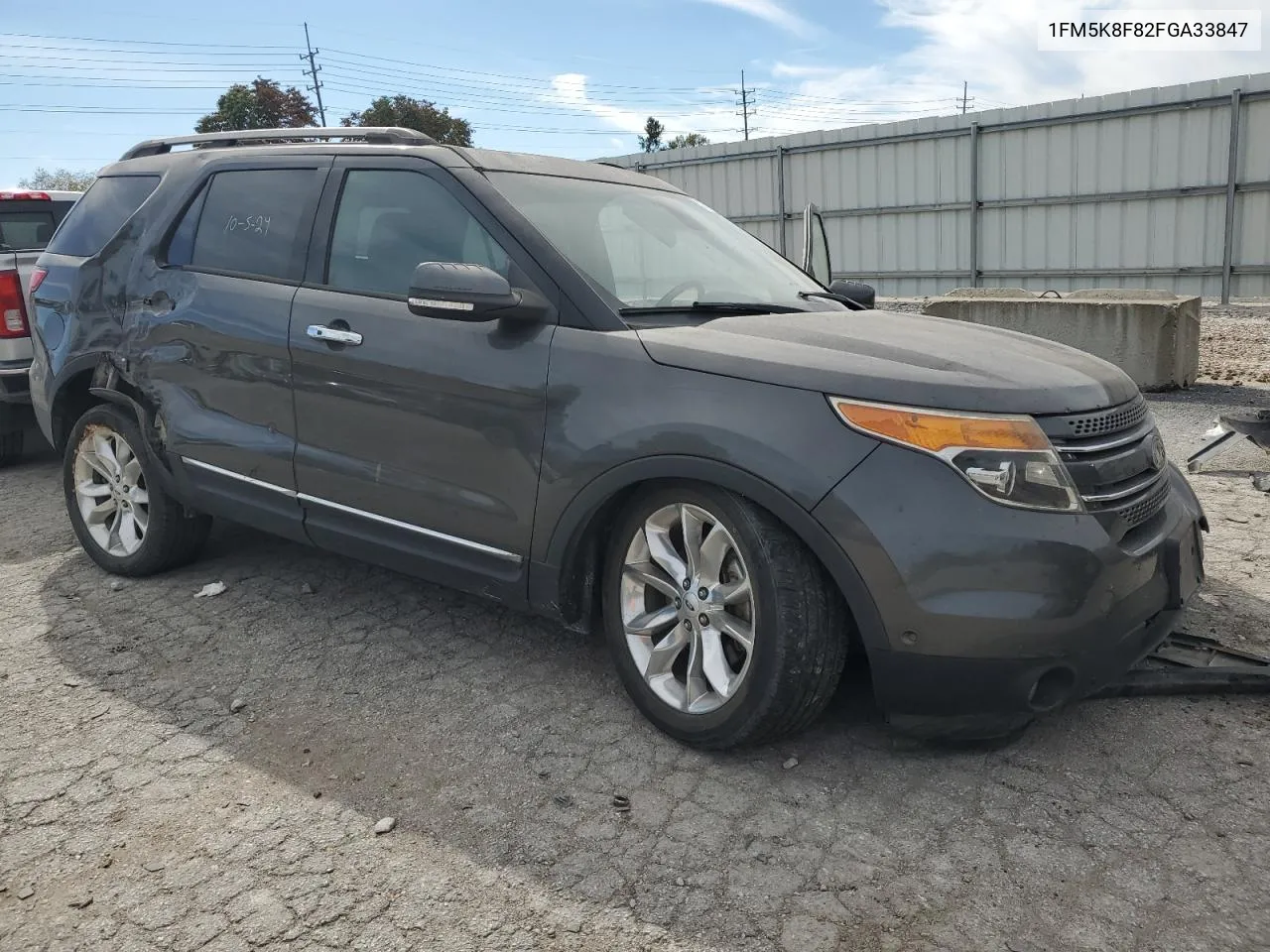 2015 Ford Explorer Limited VIN: 1FM5K8F82FGA33847 Lot: 75429664