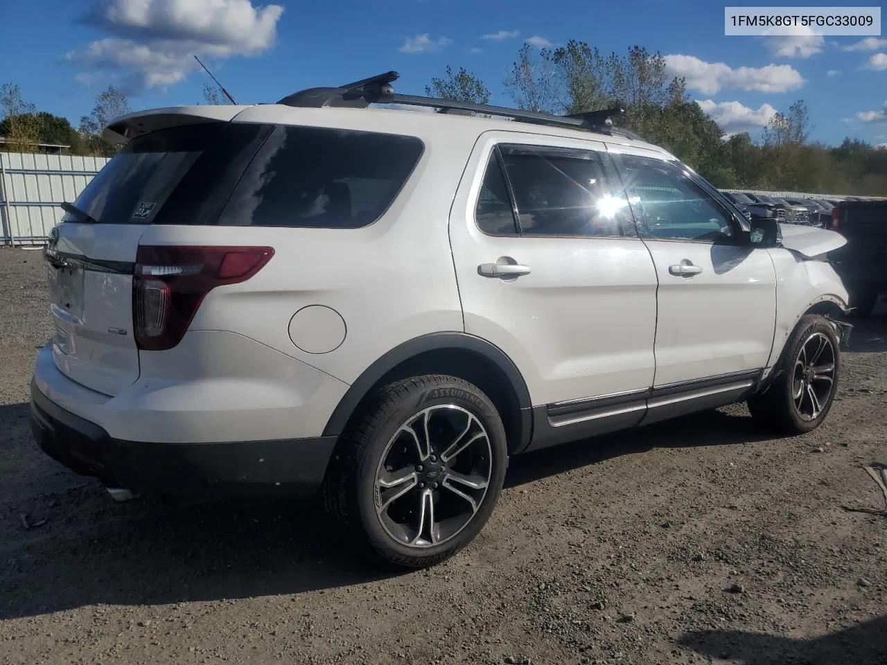 2015 Ford Explorer Sport VIN: 1FM5K8GT5FGC33009 Lot: 75462724