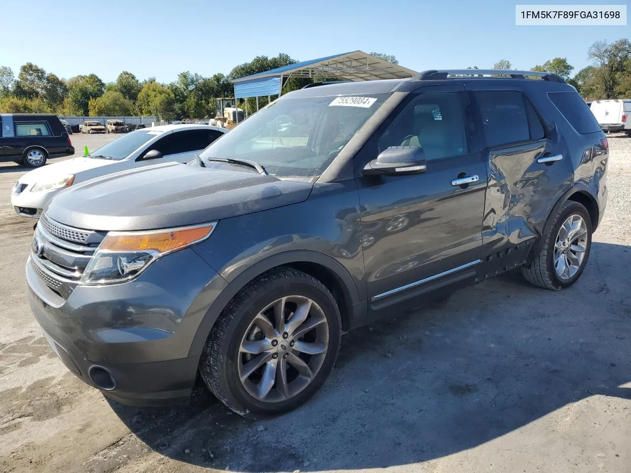 2015 Ford Explorer Limited VIN: 1FM5K7F89FGA31698 Lot: 75529084