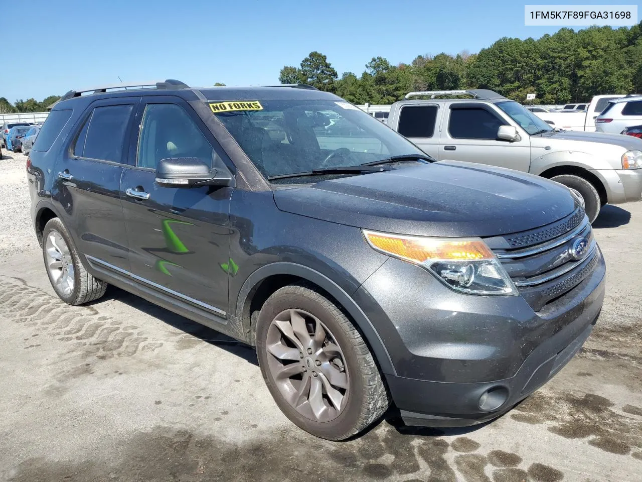 2015 Ford Explorer Limited VIN: 1FM5K7F89FGA31698 Lot: 75529084