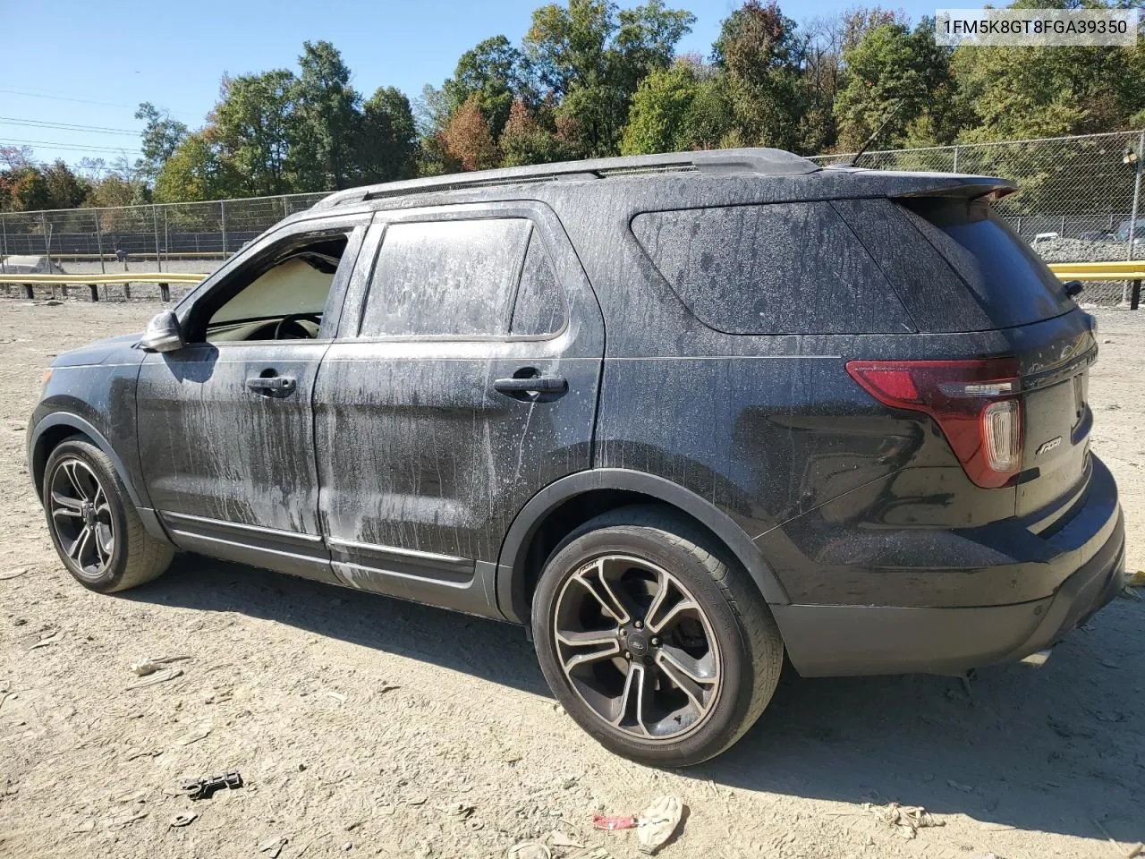 2015 Ford Explorer Sport VIN: 1FM5K8GT8FGA39350 Lot: 75658624