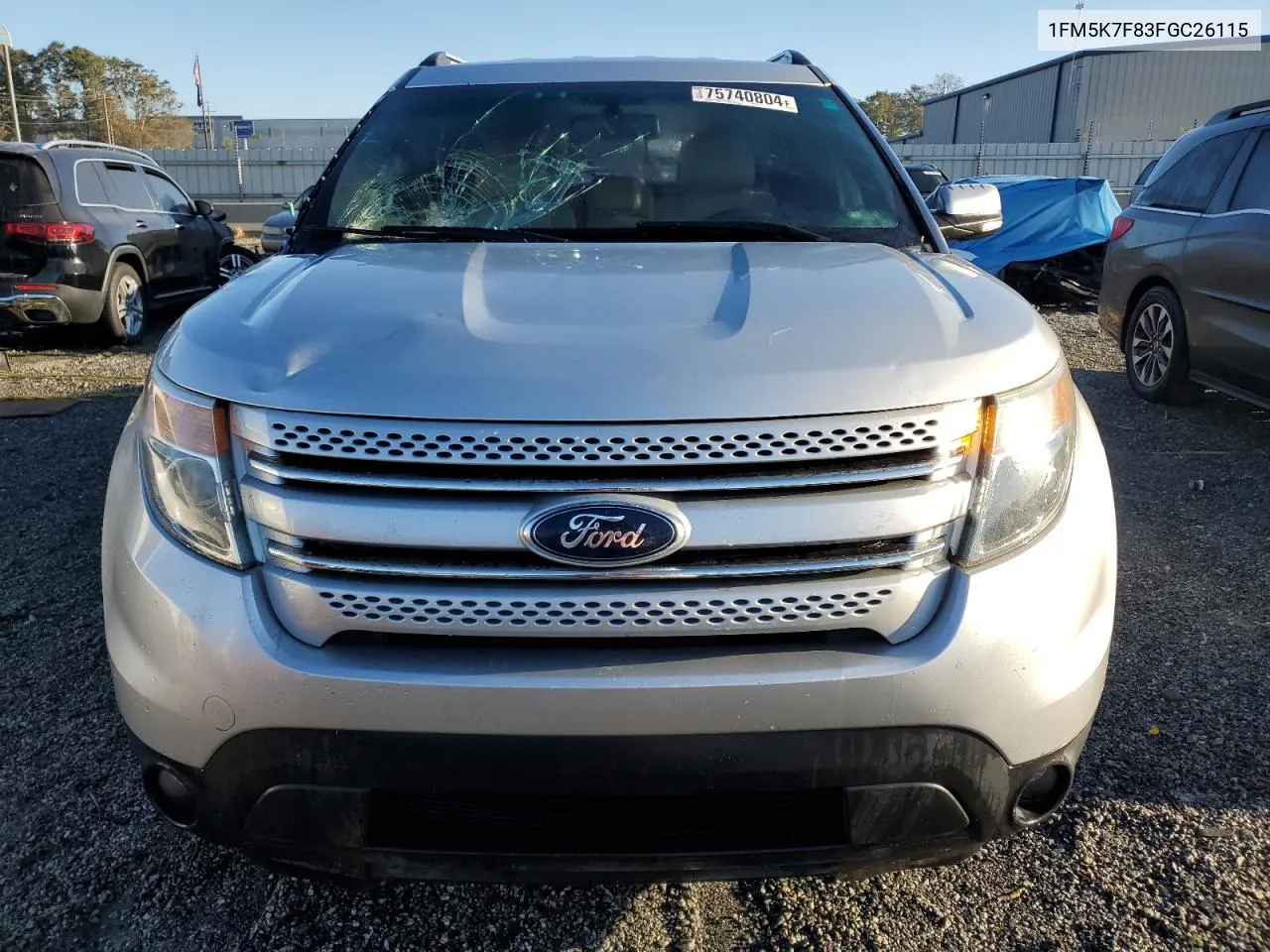 2015 Ford Explorer Limited VIN: 1FM5K7F83FGC26115 Lot: 75740804