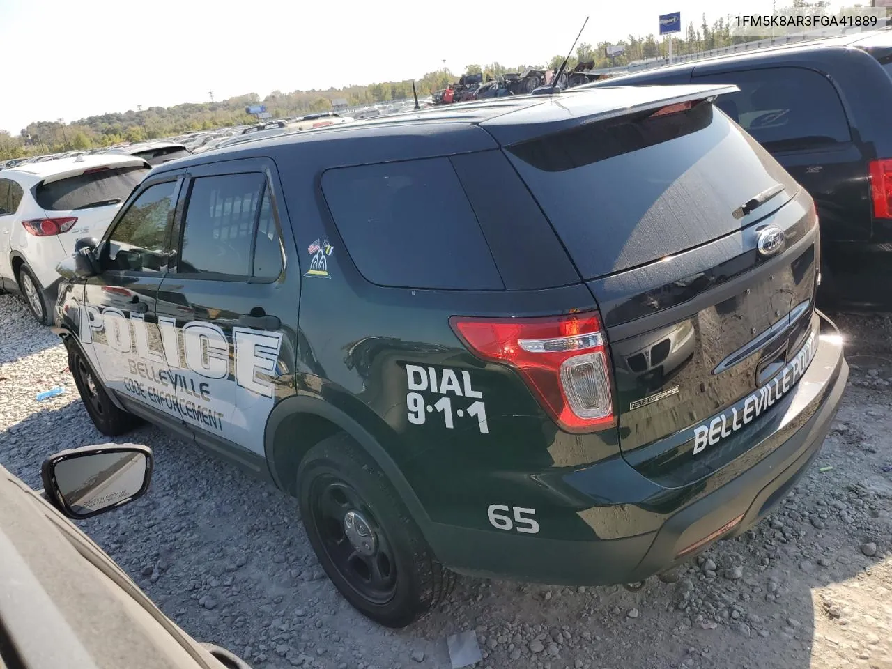 2015 Ford Explorer Police Interceptor VIN: 1FM5K8AR3FGA41889 Lot: 75746164