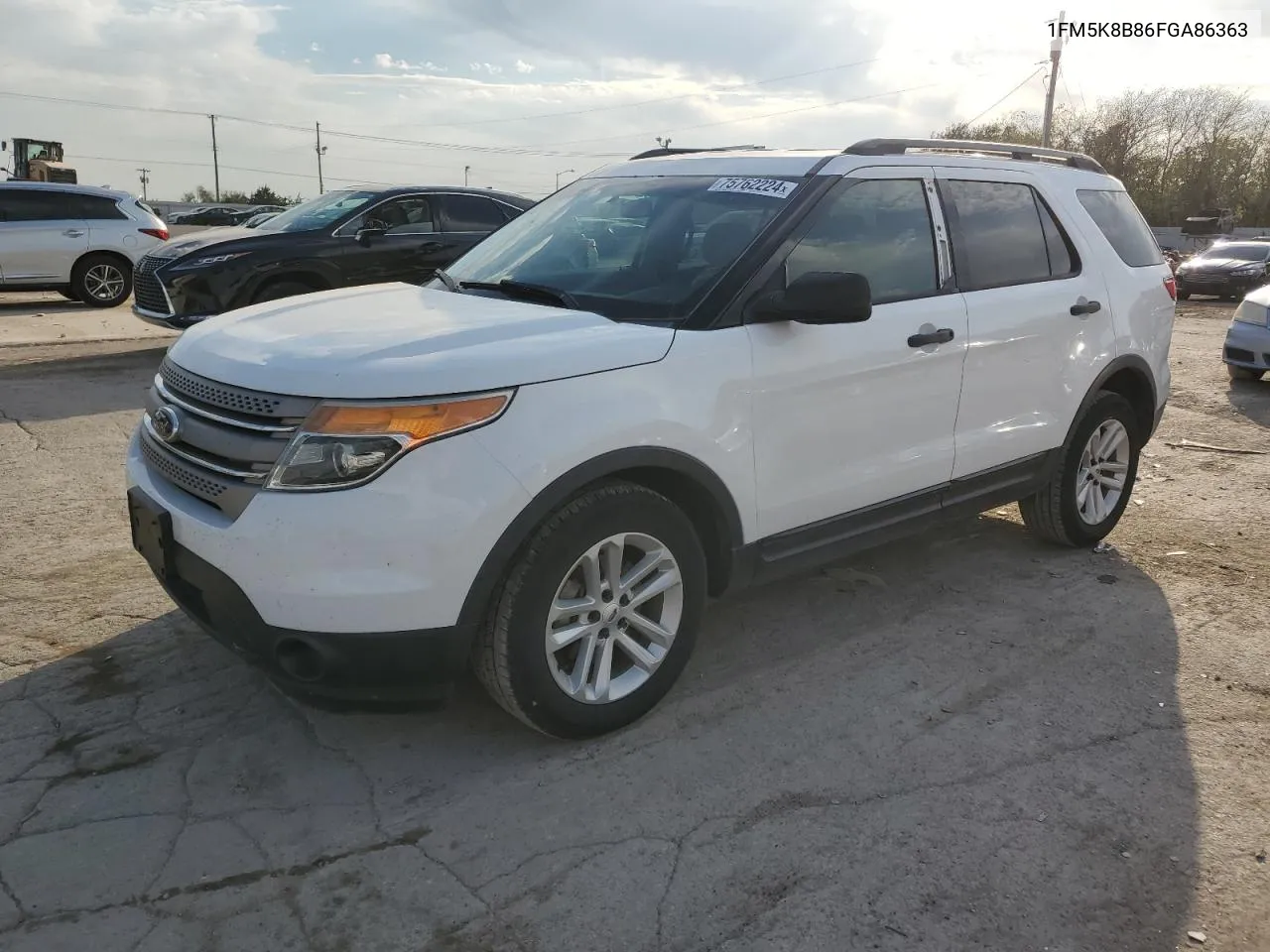 2015 Ford Explorer VIN: 1FM5K8B86FGA86363 Lot: 75762224