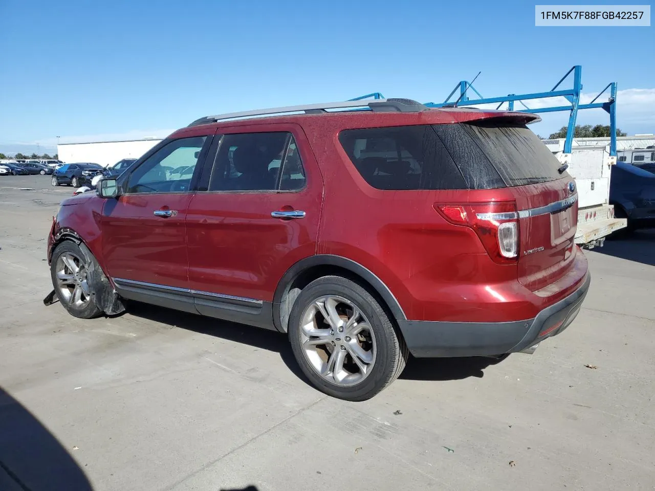 2015 Ford Explorer Limited VIN: 1FM5K7F88FGB42257 Lot: 75811264