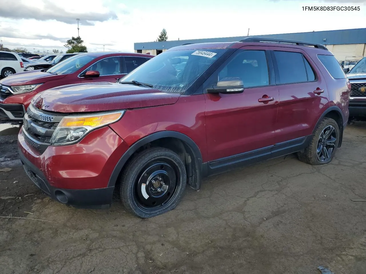 2015 Ford Explorer Xlt VIN: 1FM5K8D83FGC30545 Lot: 75846444