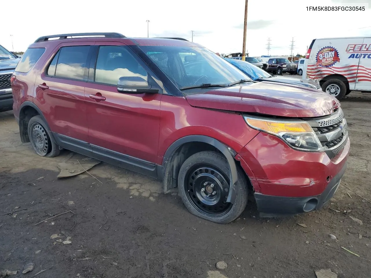 2015 Ford Explorer Xlt VIN: 1FM5K8D83FGC30545 Lot: 75846444