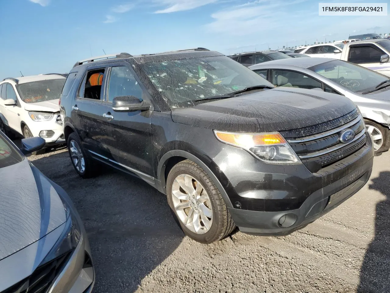 2015 Ford Explorer Limited VIN: 1FM5K8F83FGA29421 Lot: 75852904