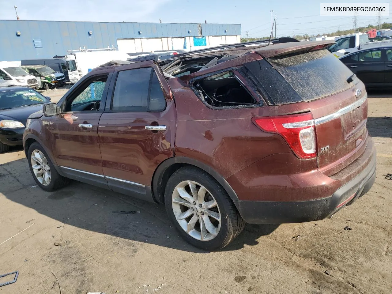 2015 Ford Explorer Xlt VIN: 1FM5K8D89FGC60360 Lot: 75871614