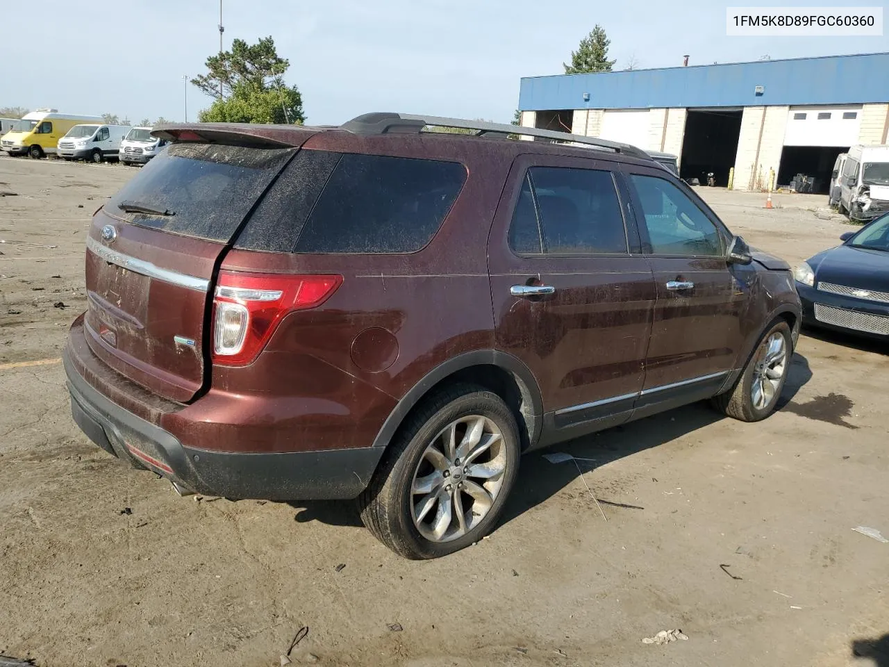 2015 Ford Explorer Xlt VIN: 1FM5K8D89FGC60360 Lot: 75871614