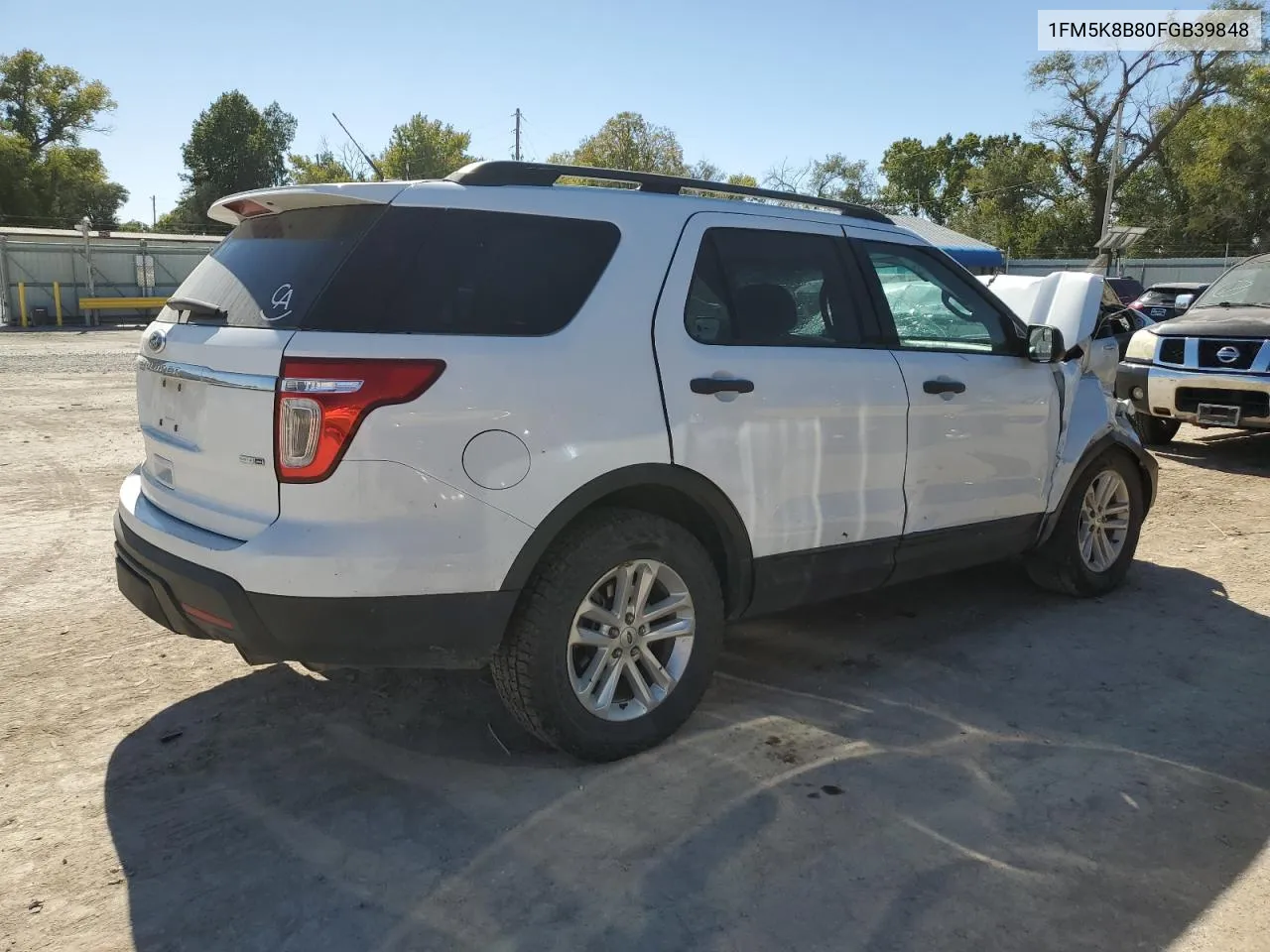 2015 Ford Explorer VIN: 1FM5K8B80FGB39848 Lot: 76158254