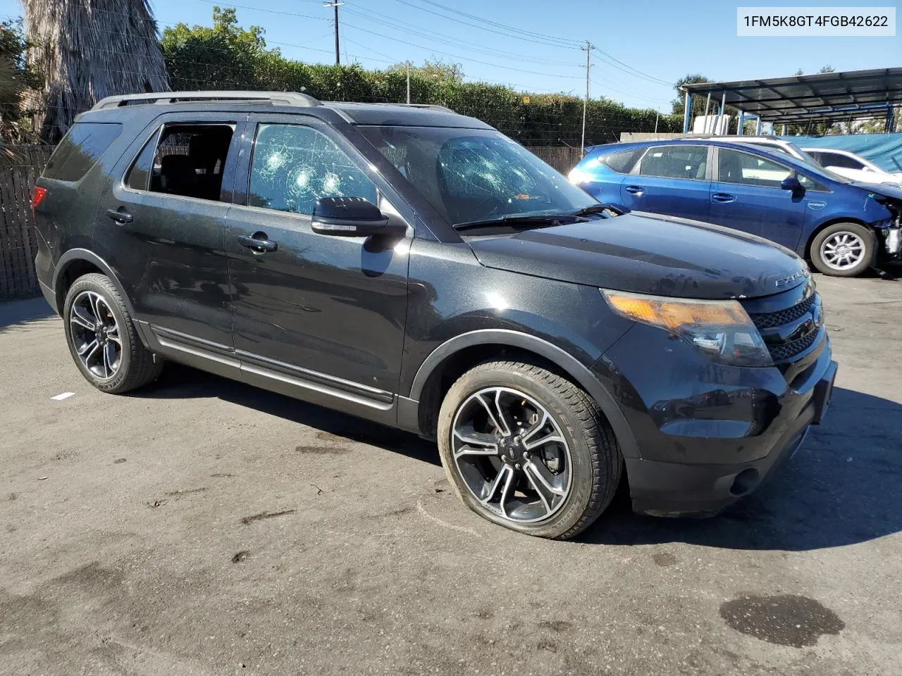 2015 Ford Explorer Sport VIN: 1FM5K8GT4FGB42622 Lot: 76353004