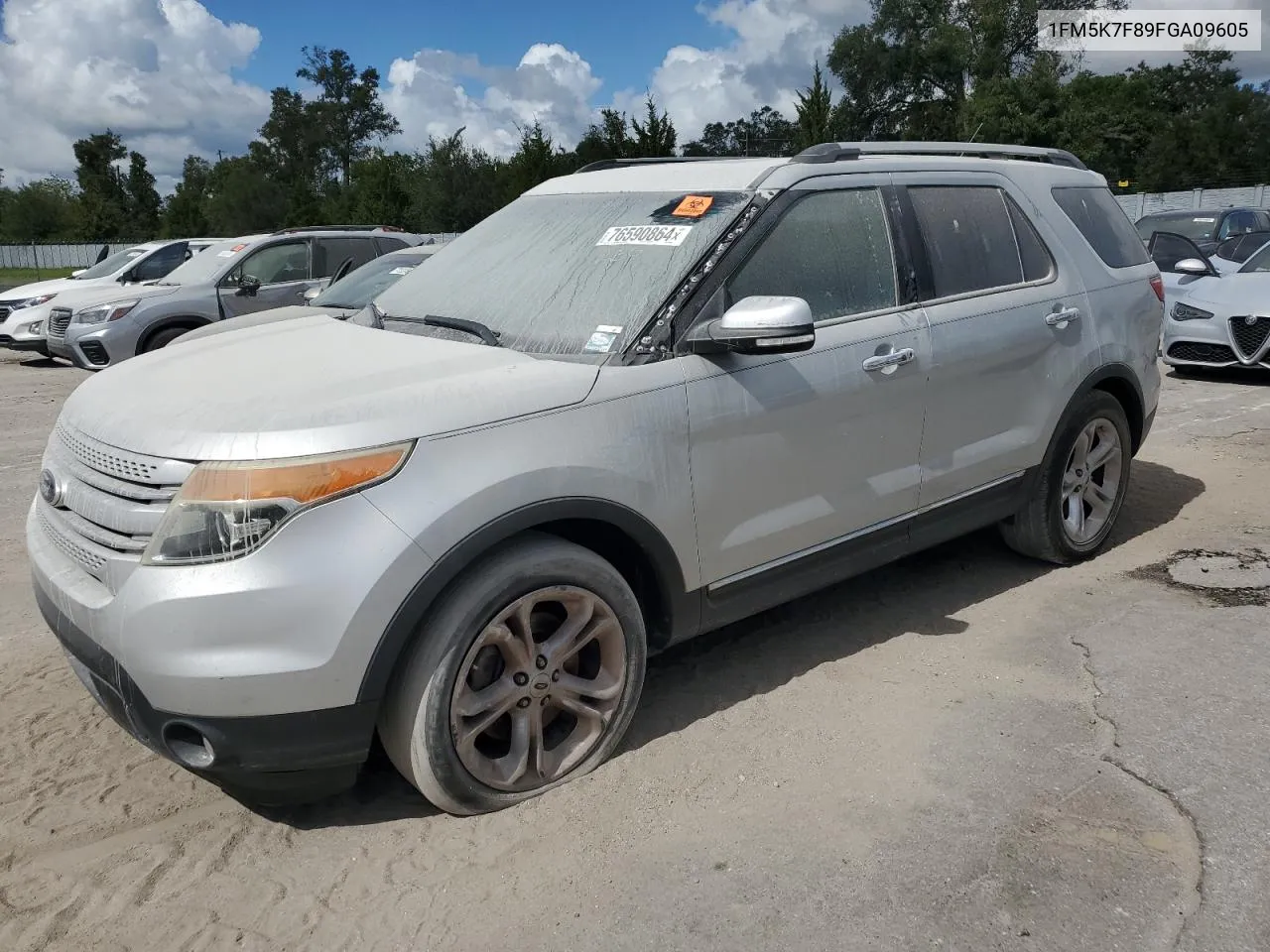 2015 Ford Explorer Limited VIN: 1FM5K7F89FGA09605 Lot: 76590864