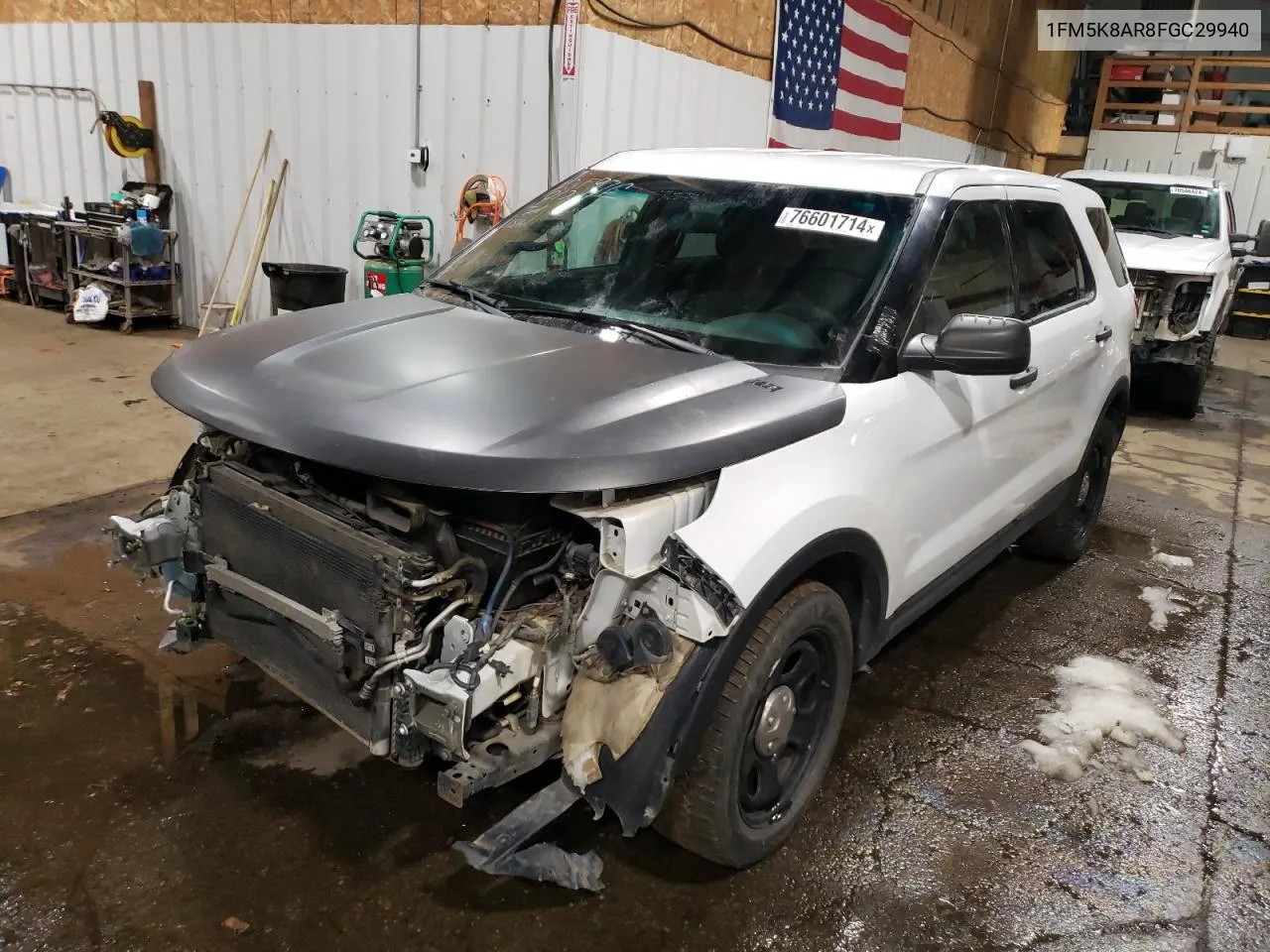 2015 Ford Explorer Police Interceptor VIN: 1FM5K8AR8FGC29940 Lot: 76601714