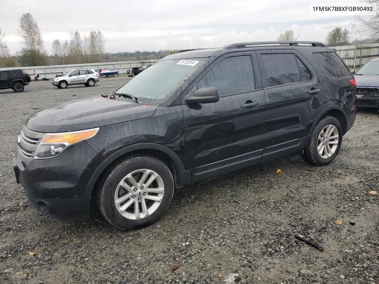 2015 Ford Explorer VIN: 1FM5K7B8XFGB90493 Lot: 76752554