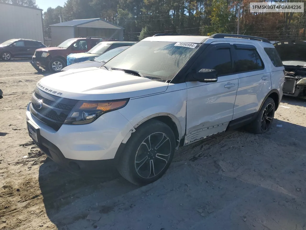 2015 Ford Explorer Sport VIN: 1FM5K8GT4FGA84236 Lot: 76990984