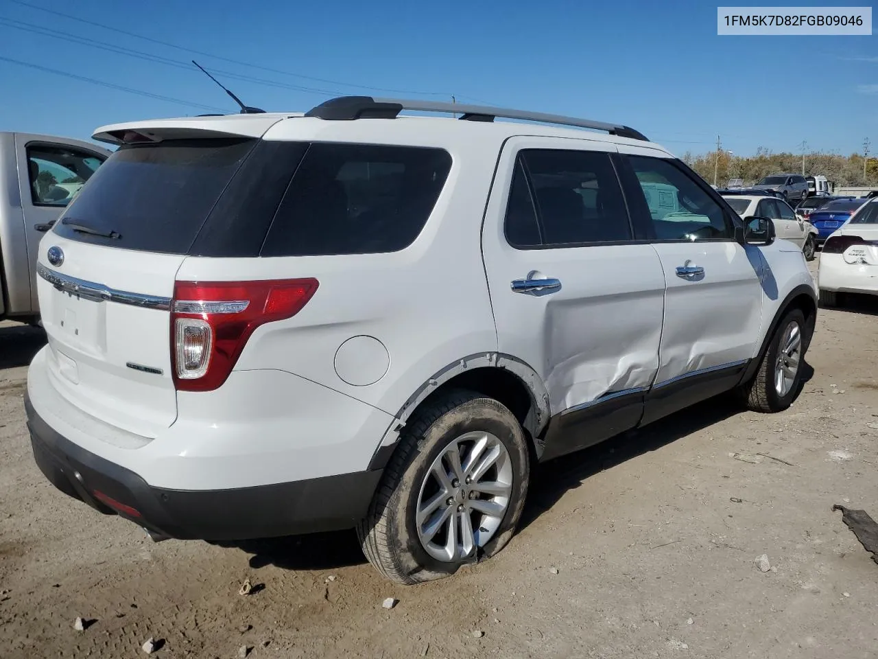 2015 Ford Explorer Xlt VIN: 1FM5K7D82FGB09046 Lot: 77110124