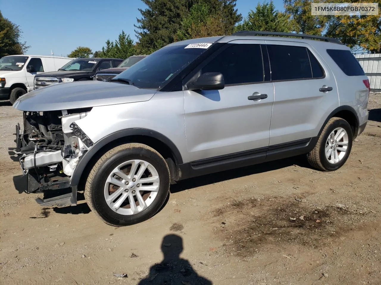 2015 Ford Explorer VIN: 1FM5K8B80FGB70372 Lot: 77226444