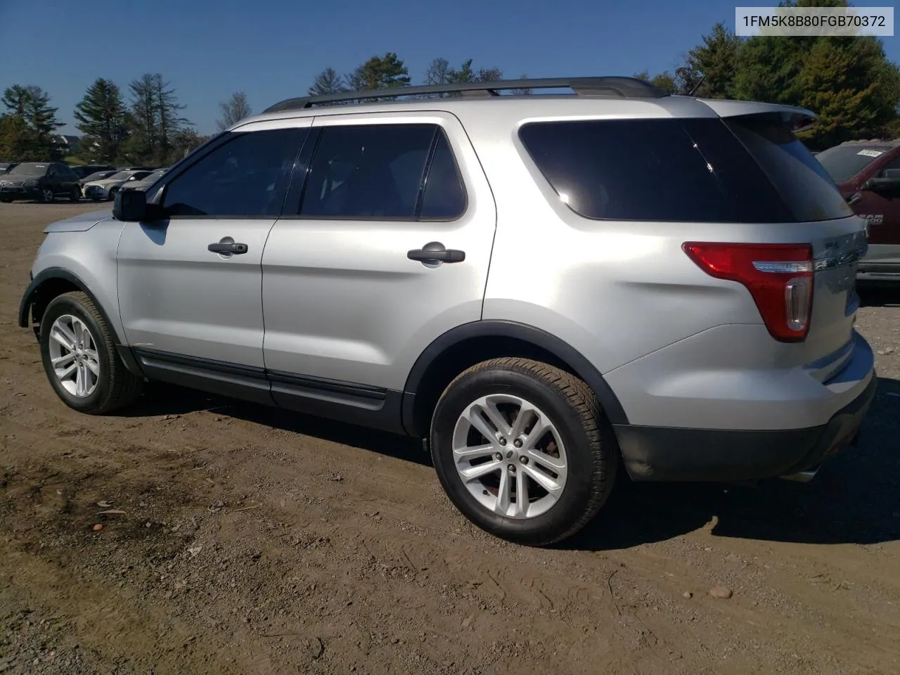 2015 Ford Explorer VIN: 1FM5K8B80FGB70372 Lot: 77226444