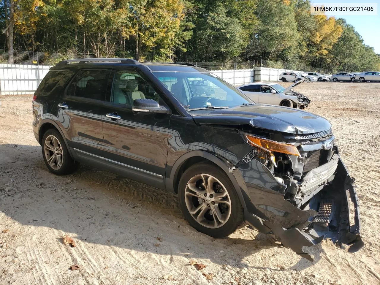 2015 Ford Explorer Limited VIN: 1FM5K7F80FGC21406 Lot: 77618594