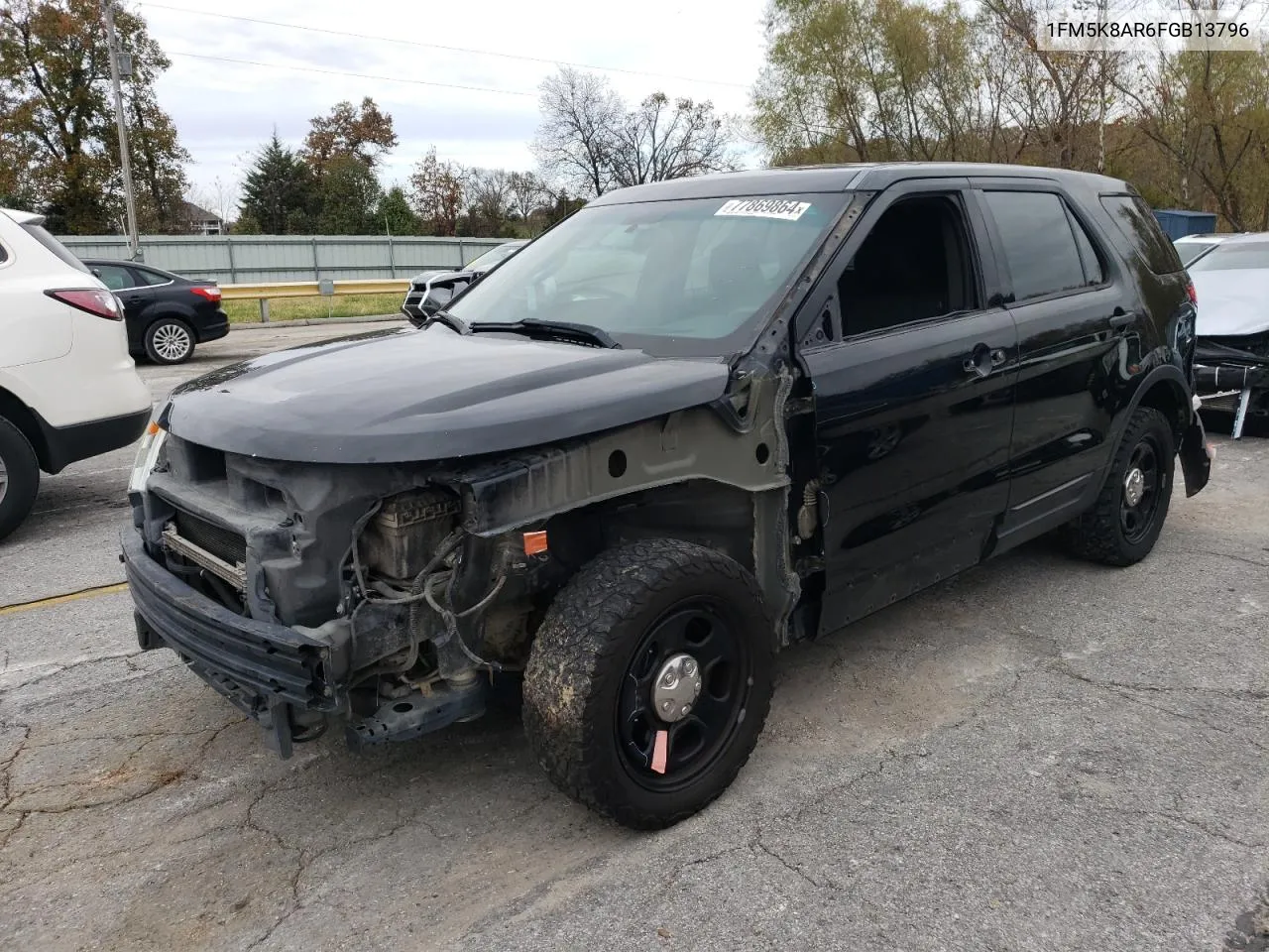 2015 Ford Explorer Police Interceptor VIN: 1FM5K8AR6FGB13796 Lot: 77869864