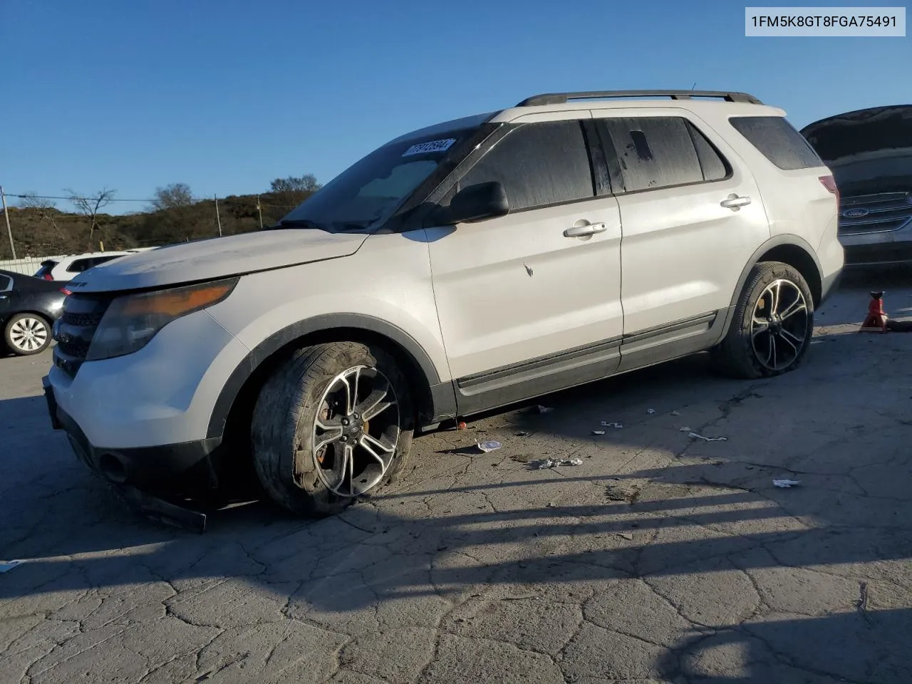 2015 Ford Explorer Sport VIN: 1FM5K8GT8FGA75491 Lot: 77912594