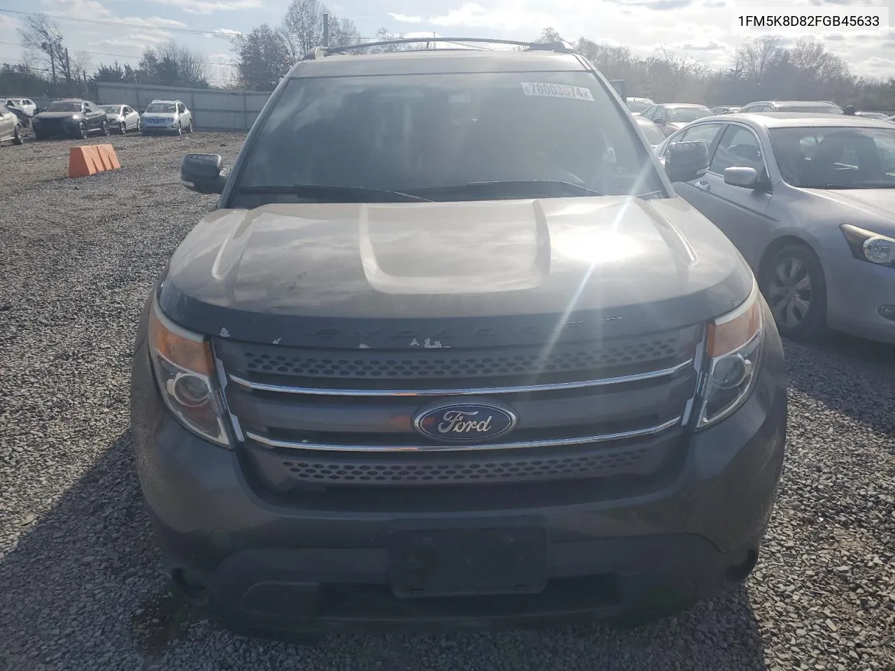 2015 Ford Explorer Xlt VIN: 1FM5K8D82FGB45633 Lot: 78003574