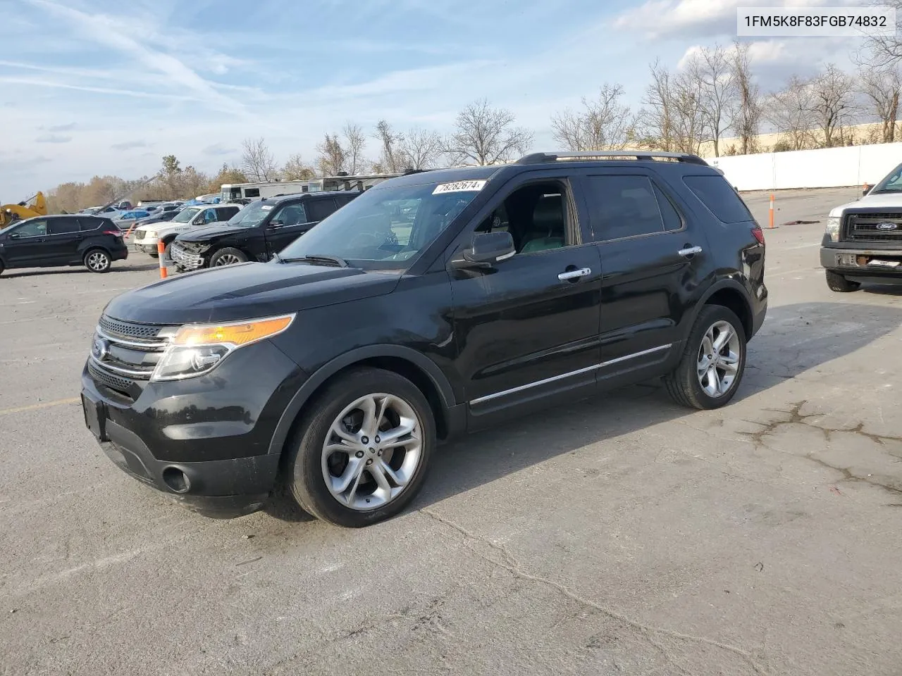 2015 Ford Explorer Limited VIN: 1FM5K8F83FGB74832 Lot: 78282674