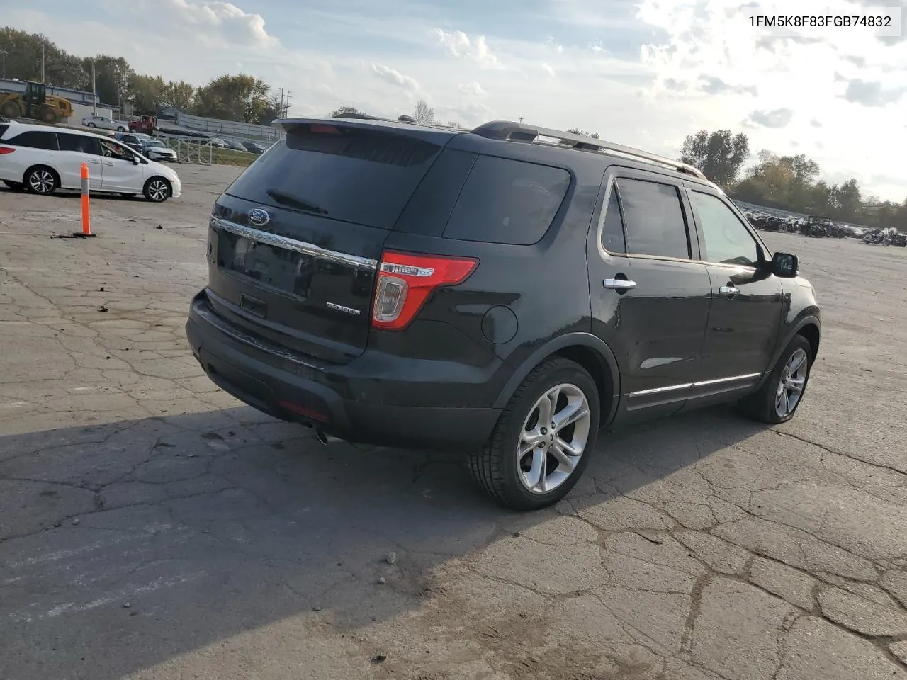 2015 Ford Explorer Limited VIN: 1FM5K8F83FGB74832 Lot: 78282674