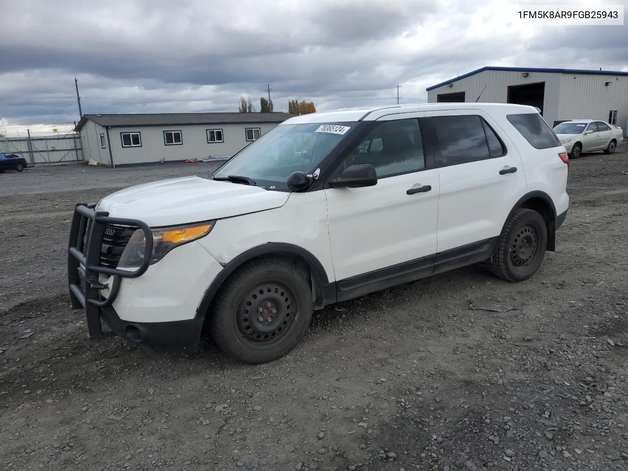 2015 Ford Explorer Police Interceptor VIN: 1FM5K8AR9FGB25943 Lot: 78365124